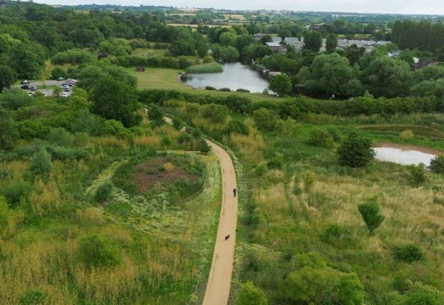 Stratford riverside aerial