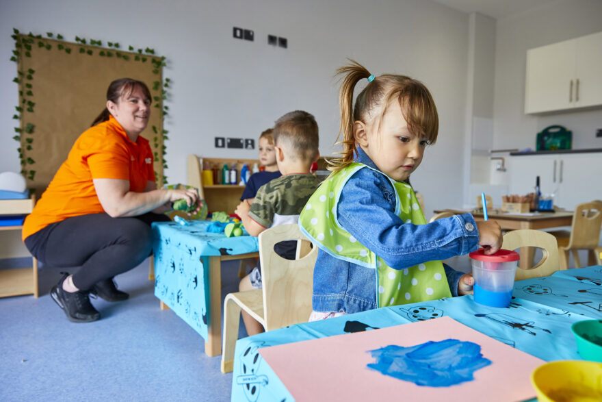 YMCA Nursery Children painting