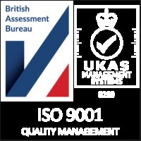 Logo iso9001 white