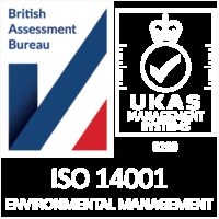 Logo iso14001 white